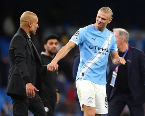 Haaland Joins Elite UCL Half-Century Club, Hailed by Guardiola as Ronaldo and Lionel Messi's Equal